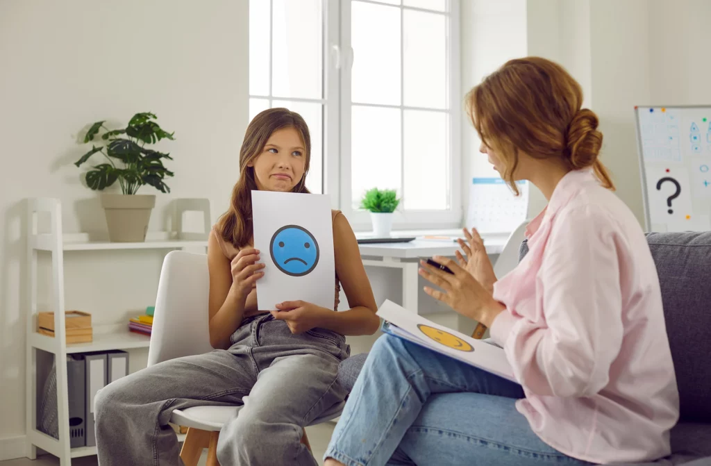 Schulsozialarbeit, Smilies, Mädchen, Frau, Hilfe